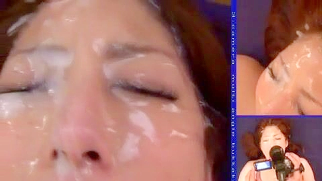 Nippon Teen 18+'s Secret Mask Covers Her Face in Hot cum Shower