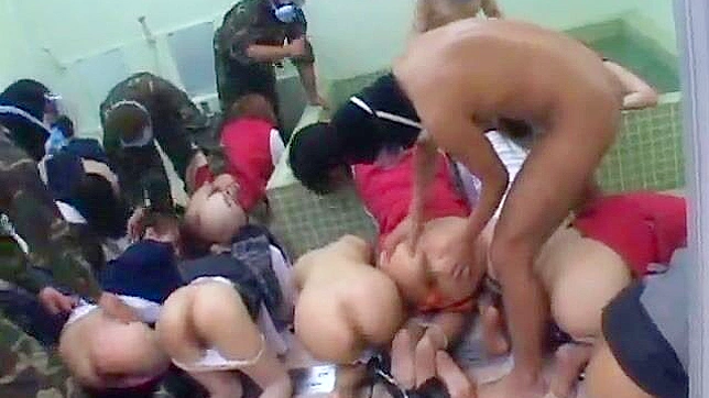 Japanese Tied Up Tormented by Sex Acts from Rebels