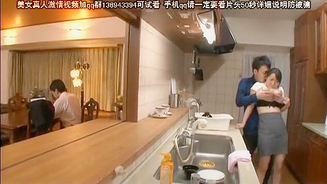 Sneaky Stepson Tempts Lustful Stepmom in the Cozy Kitchen