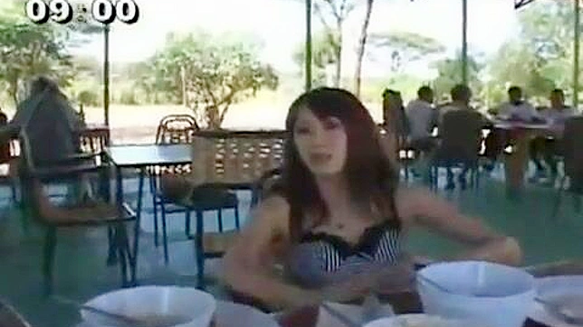 Hot Asian Babe's Steamy Bedroom Encounter with Black Stud