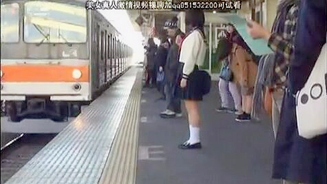 Naughty Student Takes Hot Metro Ride Amidst Chaos