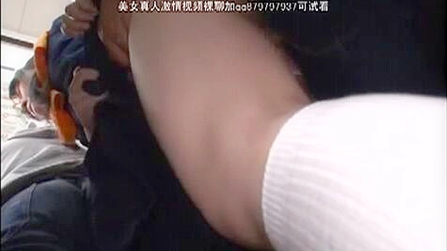 Helpless Nippon Teen 18+ Struggles Against Creepy Subway Perverts Grip
