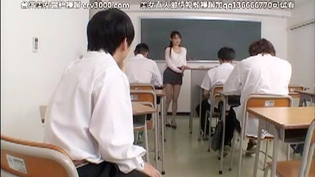 Naughty Newbie Teacher Seduces Her Entire Male Japanese Class