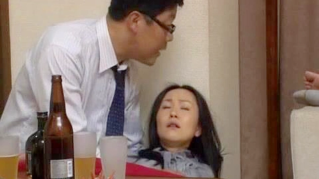 Buzzed Husband Discovers Oriental Wife's Hot Business Tryst