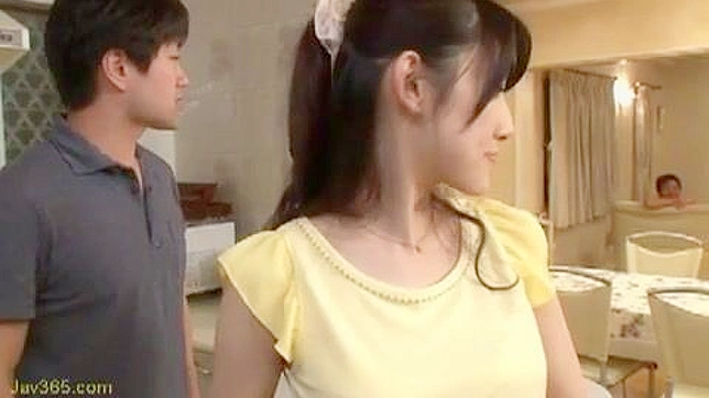 Forbidden Desire - Teen 18+ Lovers Entangle in Kitchen Passion Play