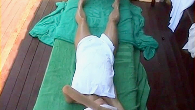 Naughty Oriental Beauty Massages Her Secrets Out Loudly
