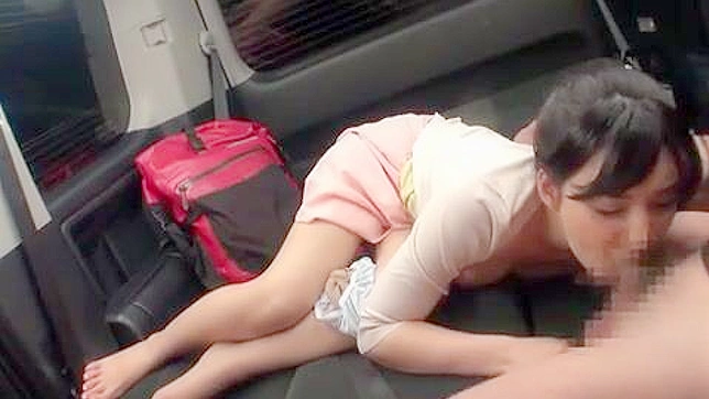 Sneaky Dude Takes Asian Chick Hard Inside Van Session