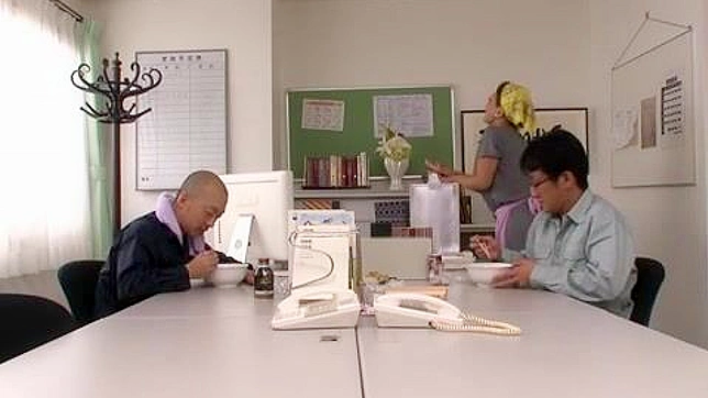 Sultry Fujiko Surprises Boss & Assistant With Hot Sex Showers
