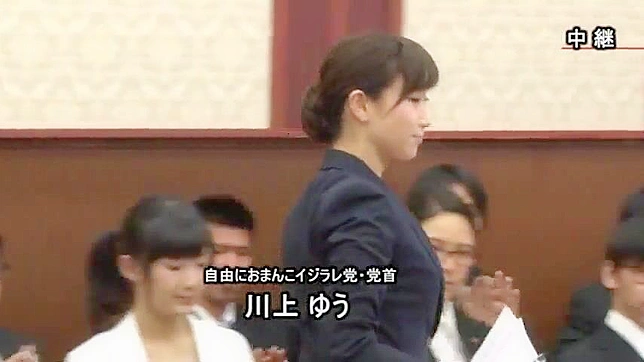 Hot Japanese Politician Engages in Forbidden Office Sex