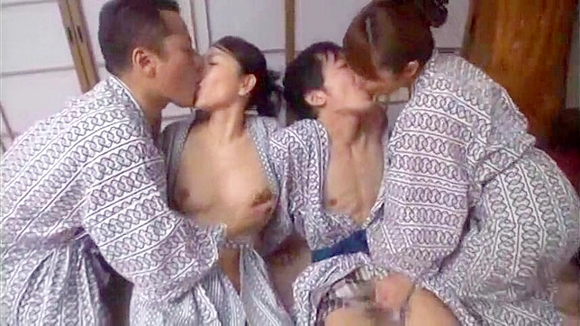 Japanese Swingers Engage in Hot Group Sex Party