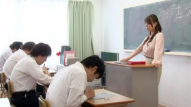 Seductive Asian Tutor's Hidden Affair with Young Stud Revealed