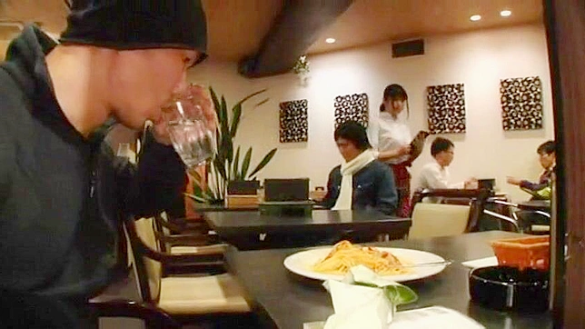 Waitress Gets Fucked by Boss While Boyfriend & Cops Watch