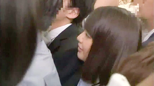 JAV Teen 18+'s Sexy Adventure on a Busy Commuter Train