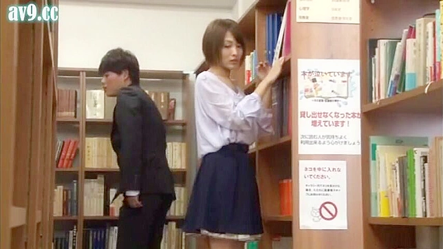 Perverted Prof Tempts Kawai Yukino in Ero School Library Scene
