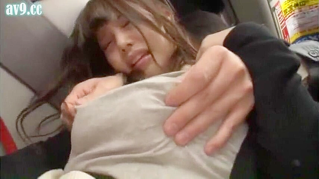 Asian Teen 18+ Big Boobs on Bus Tempt Sleppy Dude for Sex