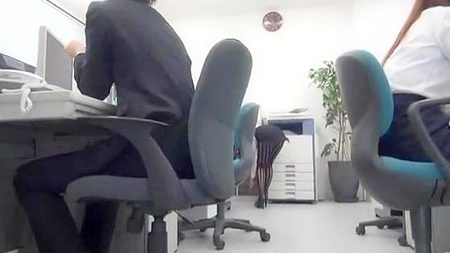 Japanese Office Interruption Leads to Wild Sex Acts