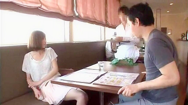 Japanese Couple Gets Steamy With Public Restaurant Fuckfest