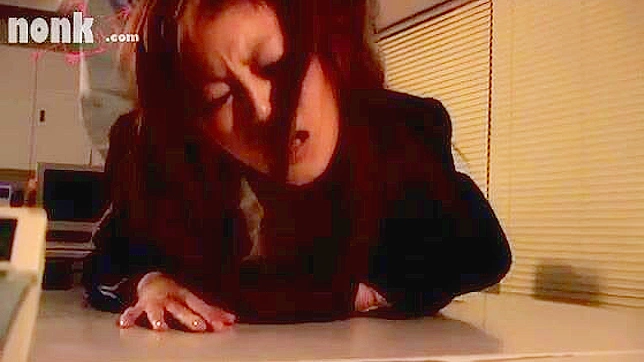 Blindfolded Office Lady Fucked Hard by Hot Janitor Guy