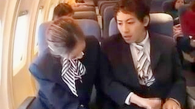 Asian Flight Attendant Gives Sultry In-Flight Blowjob Delight