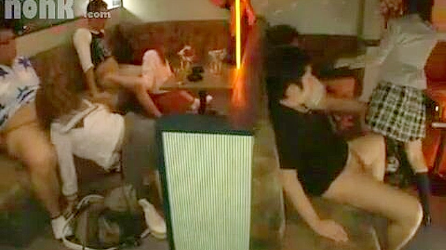 Hot Oriental Group Gives Blowjobs in Broad Daylight