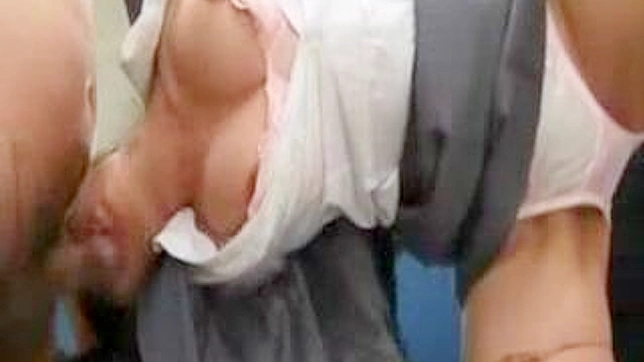 Busty Japanese Banker Gets Fondled & Fucked Hardly Ever Seen