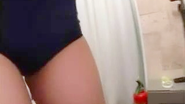 Locker Room Dry Humping With Seductive Japanese Chick