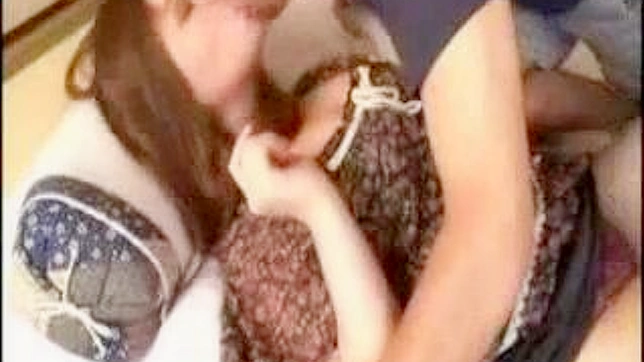 Japanese Wife Tempts Husband With Seductive Blowjob Action