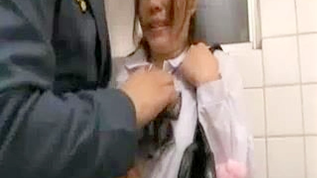 Cruel Cop Harshly Disciplines Scared Asian Cutie Submissively