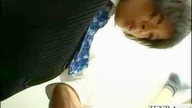Japanese Secretary Teases & Masturbates at Work Desk