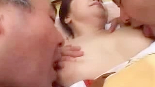 Horny MILF Gets Pleasured by Two Sons' Friends Simultaneously