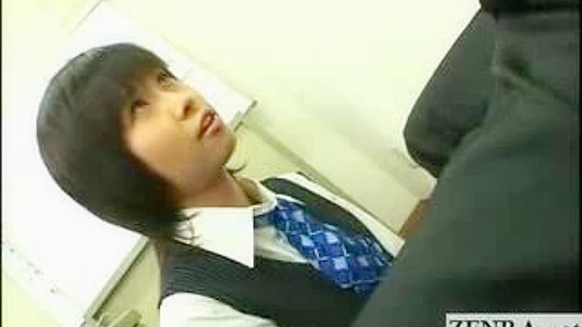 Office Flirtation - Shy Co-worker Tantalized & Tempted by Tiny 18+ Pecker