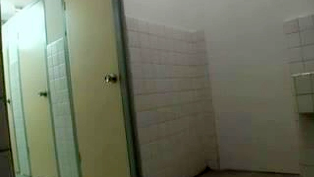 Schoolgirl 18+ Sneaks into Toilet Stall for Hot Fuck Fest