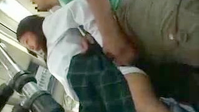 Schoolgirl 18+ Sneaks Blowjob On The Train For Quick Fuck