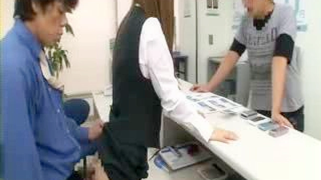 Sexy Oriental Shop Girl 18+ Fucks Boss Behind Counter