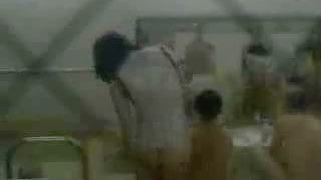 Teen 18+'s Skimpy Clothes Slide Off in Steamy Public Bath Encounter