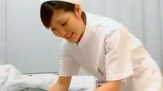 Japanese Naughty Nurse Gives Steamy Handjob Thrills