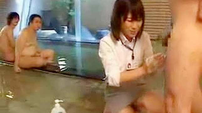 Shy Asians Give Sensual Handjobs in Hot Springs Retreat
