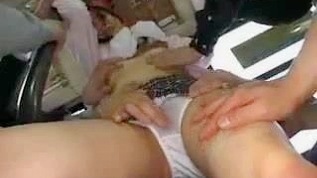 Schoolgirls 18+ Enjoy Wild Group Sex On Busy City Bus