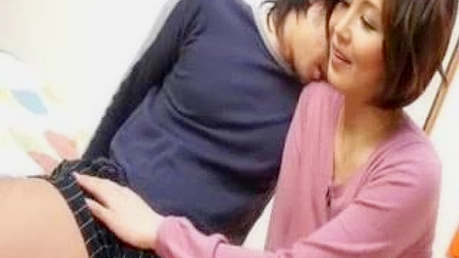 Hot Stepmom Caught Japanese Stepson's Hidden Solo Sessions