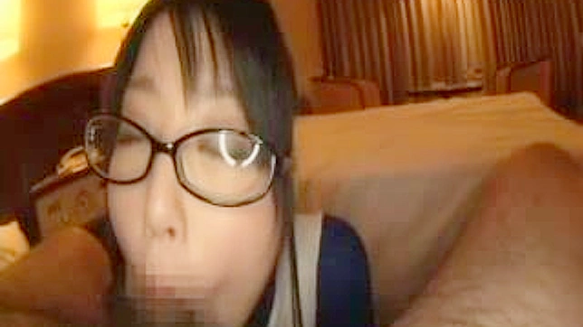 Hot Girl 18+ With Specs Gets Fucked Hard After Blowjob