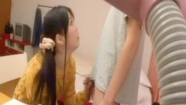 Seductive Study Break - Japanese Girl's 18+ Surprise Blowjob Showdown