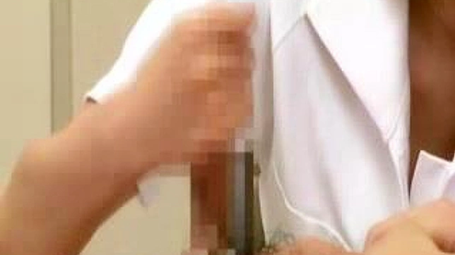 Seductive Nurse Collecting Sperms Privately