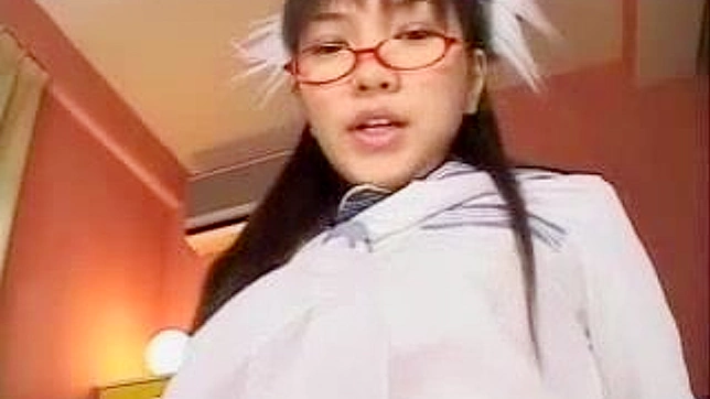 Seductive Oriental Student Gives Mind-blowing Foot Orgasm