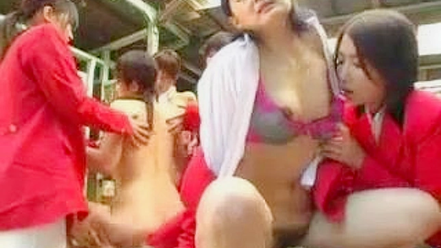 Japanese Hippie Orgy at the Horse Track Fucked Wildly