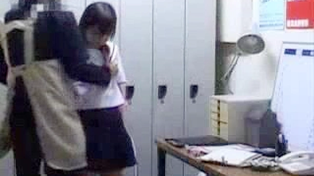 Schoolgirl 18+ Sneaks into Locker Room for Hot Janitor Sex