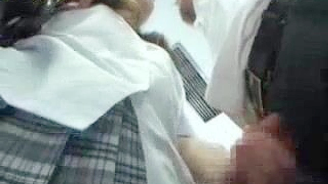 Sneaky Lady Unbuttons Her Panties On Public Transport Ride