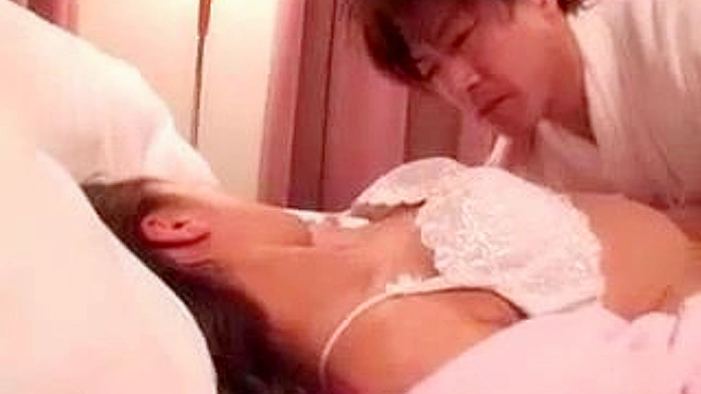 Desireful Husband Craves Wife's Hairy Pussy at Asian House
