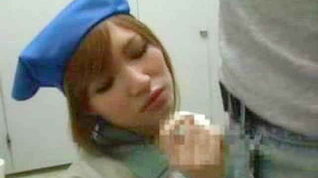 Surprised Nippon Toilet Worker Scored Hot On-Duty Fuckfest
