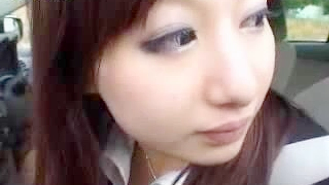 Japanese Carpool Seduction - Naughty Babe Gets Fucked Hard