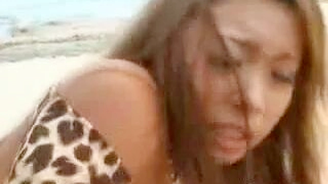 Beach Threesome Sex With Cute Japanese AV Starlet